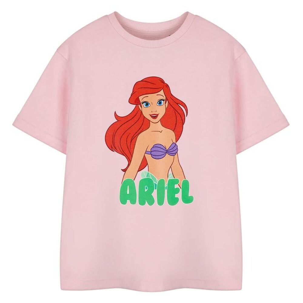 The Little Mermaid Girls Ariel Short-Sleeved T-Shirt / Pink